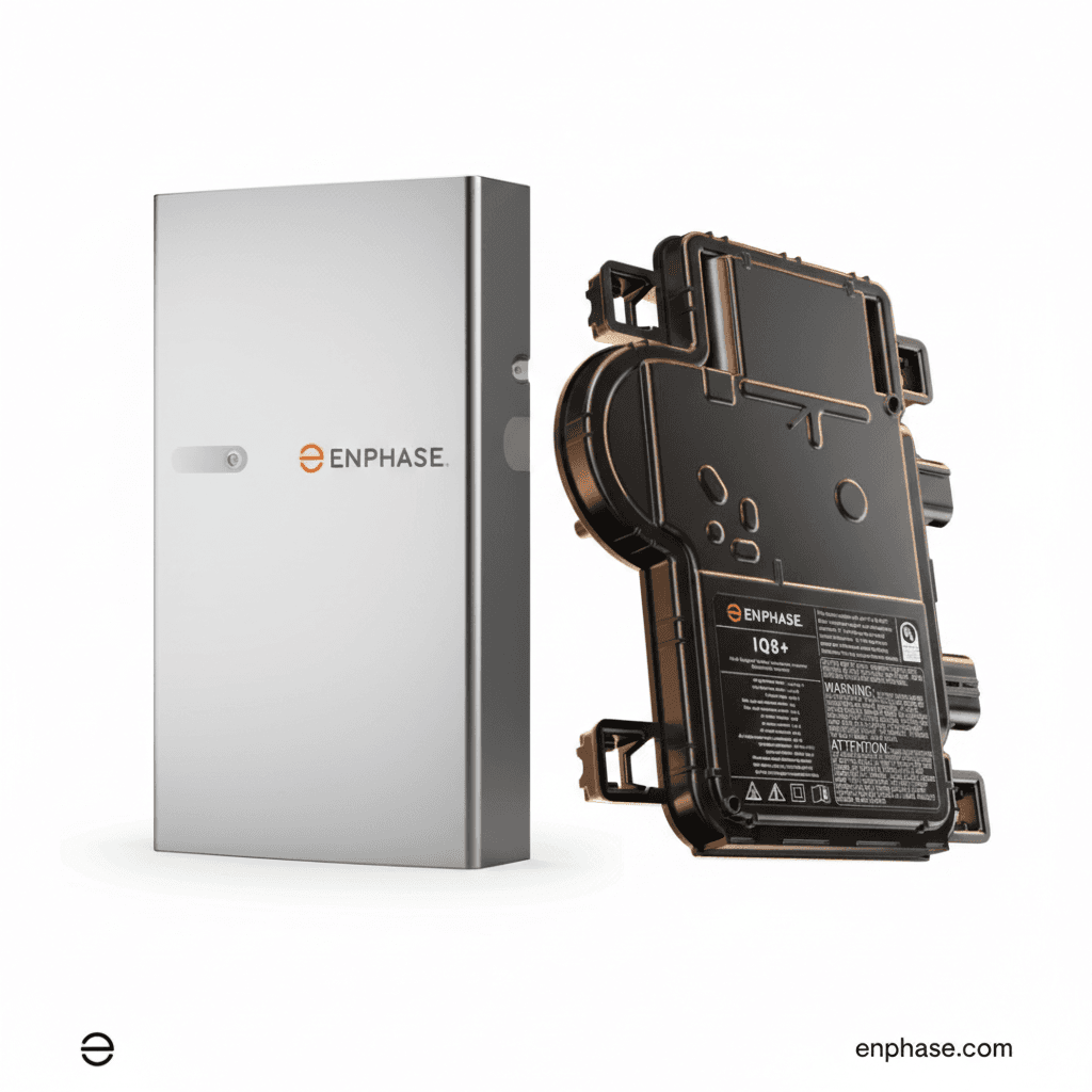 IQ8 microinverters with IQ Battery 5P stack